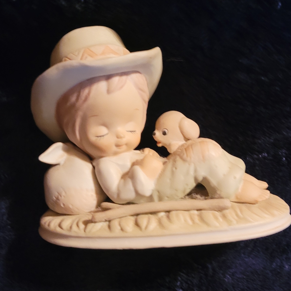 Adorable Figurine with Puppy